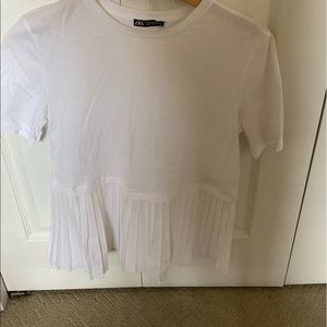 Zara pleated t shirt never worn